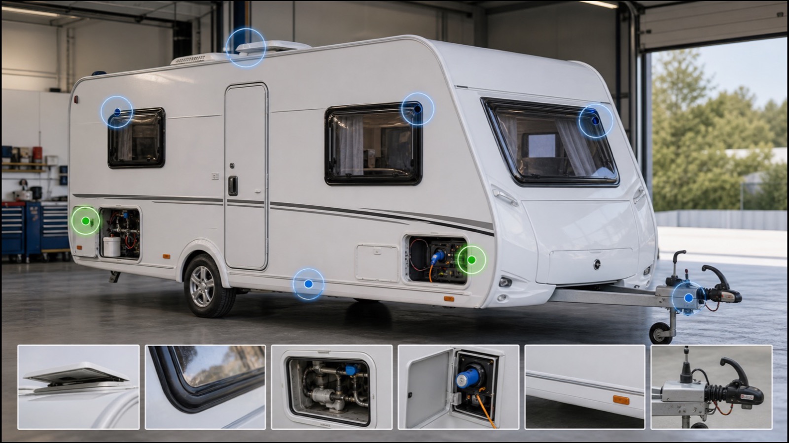 Karavan üzerinde nem, tesisat ve üst yapı risk noktaları